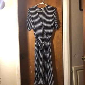 Striped Gap long dress